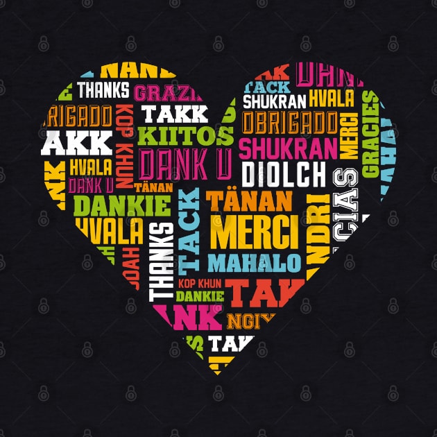 Thank You In Different Languages by Mako Design 